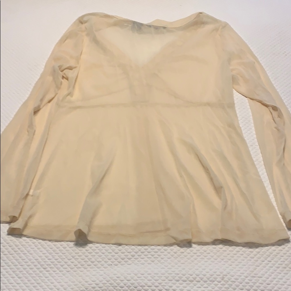 Brand new sheer long sleeve top